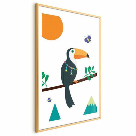 Poster - Toucan and Butterflies