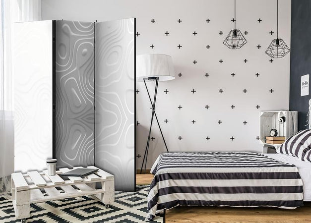 Paravento Room divider White waves I