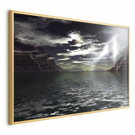 Poster - Storm Over the Lake