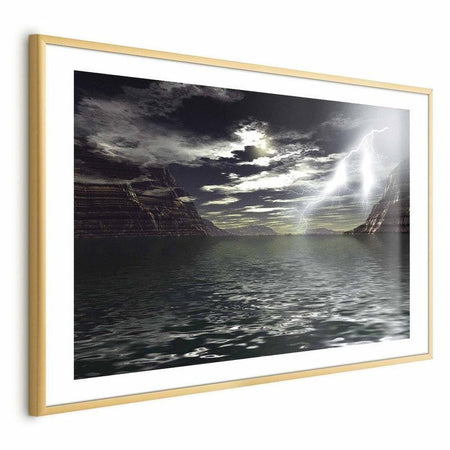 Poster - Storm Over the Lake