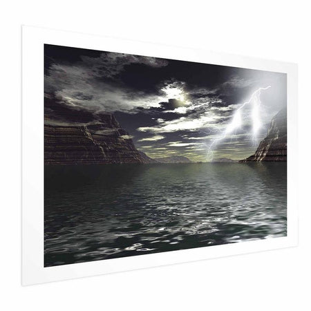 Poster - Storm Over the Lake