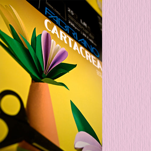 Blister 10Fg Cartoncino 35X50Cm 220Gr Rosa Cartacrea Fabriano