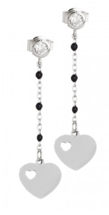 Boccadamo - Orecchini con zircone e cuore