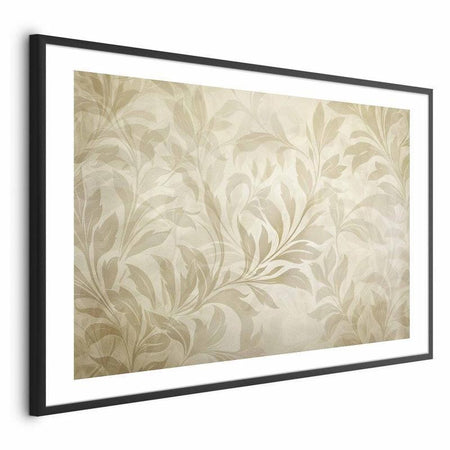 Poster - Sand-colored Leaves and Vines