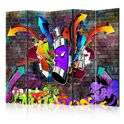 Paravento Graffiti: Colourful attack II [Room Dividers]
