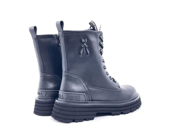 PATRIZIA PEPE Anfibi Donna Vitello Nero