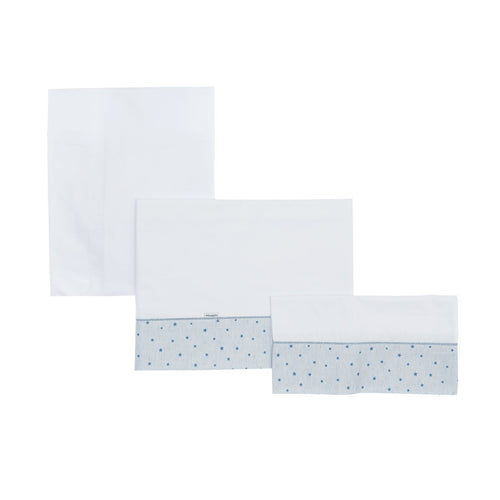 Completo Cestone 3 Pz 80X120X1 Cm Stela Azzurro