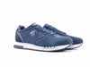 BLAUER Sneakers uomo Queens05 in camoscio e tessuto Navy