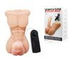 Masturbatore mezzo busto uomo con Dildo Vibrante BIGGER MAN 19cm