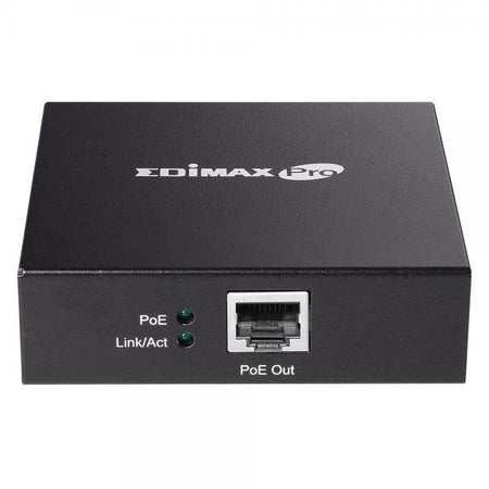 Edimax GP-101ET moltiplicatore di rete Trasmettitore di rete Nero 10, 100, 1000 Mbit/s (Edimax Pro IEEE 802.3at Gigabit PoE+ E)