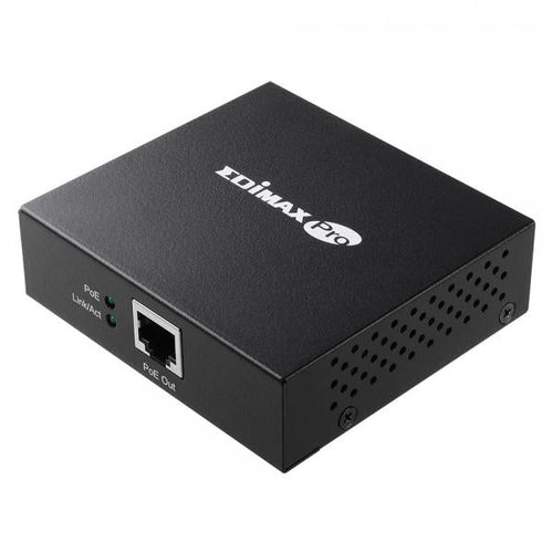 Edimax GP-101ET moltiplicatore di rete Trasmettitore di rete Nero 10, 100, 1000 Mbit/s (Edimax Pro IEEE 802.3at Gigabit PoE+ E)
