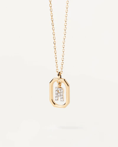 PDPAOLA  - COLLANA CON LETTERA R MINI
