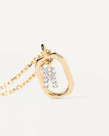 PDPAOLA  - COLLANA CON LETTERA R MINI
