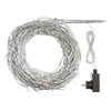 Ramo cadente luminoso cascata di luci a LED bianco freddo effetto flash decorazione natalizia per esterno interno
