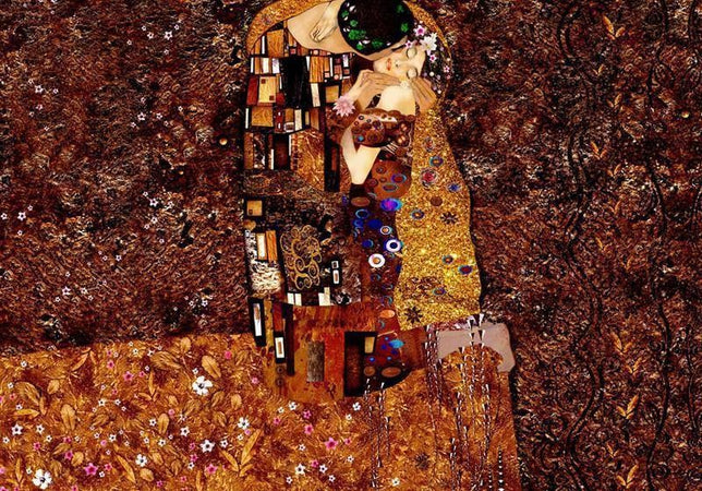 Fotomurale Klimt inspiration Image of Love
