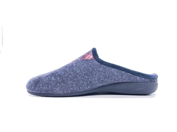 TANAH LOT Ciabatta uomo chiusa in tessuto blu