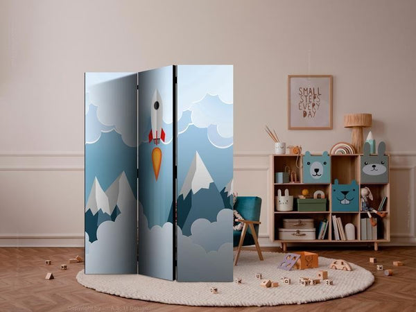 Paravento Rocket in the Clouds [divisori da interno]