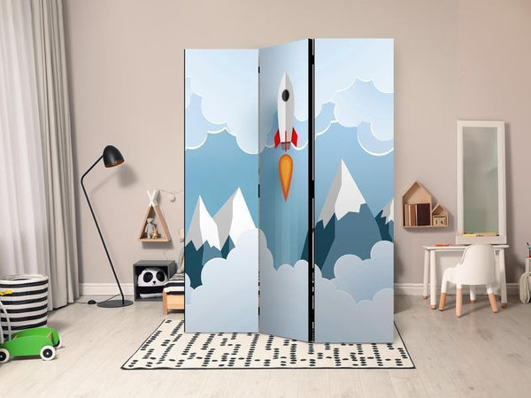 Paravento Rocket in the Clouds [divisori da interno]