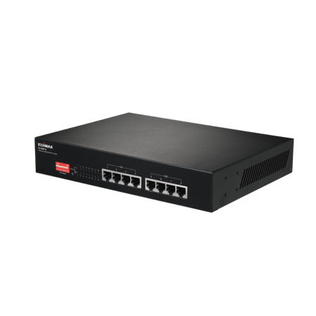 Switch Fast Ethernet 8 Porte a Lungo Raggio con 8 porte PoE+ e DIP Switch, ES-1008P V2