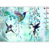 Fotomurale Flying Hummingbirds (Green)
