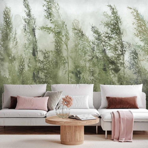 Carta da Parati Erbe Alte Verdi