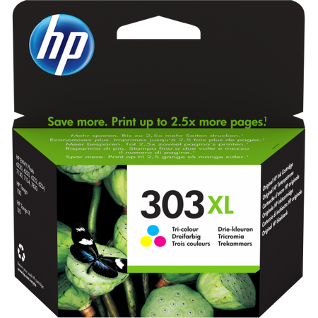 Cartuccia d'inchiostro a tre colori originale HP 303XL per HP Envy Photo 6220/6230/7130 (T6N03AE)