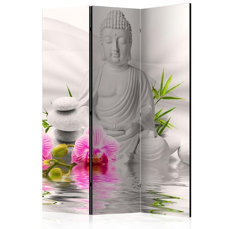 Paravento Buddha and Orchids [divisori da interno]
