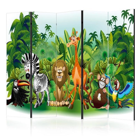 Paravento Jungle Animals II [Room Dividers]