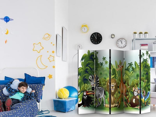 Paravento Jungle Animals II [Room Dividers]