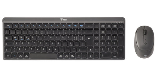 Tastiera + Mouse iTek DEC WS01 - Wireless 2.4G & Bluetooth- Mouse ottico 1600DPI- Tastiera low profile 106 tasti- Ultra Silent
