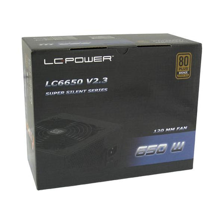 LC-Power LC6650 V2.3 alimentatore per computer 650 W 20+4 pin ATX ATX Nero (LC Power LC6650 V2.3 - str?mforsyning)