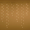 Cascata effetto Nevicata luci a led per esterno decorazione natalizie h 80 x 360 cm