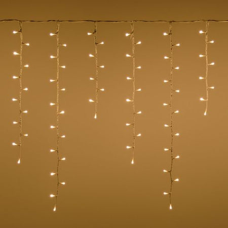 Cascata effetto Nevicata luci a led per esterno decorazione natalizie h 80 x 360 cm