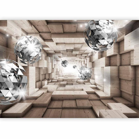 Fotomurale In A Wooden Tunnel