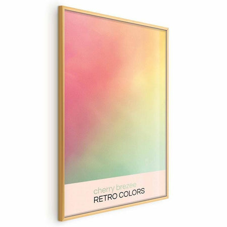 Poster - Cherry Breeze - Pastel Gradient in Soft, Retro Colors