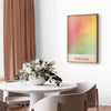 Poster - Cherry Breeze - Pastel Gradient in Soft, Retro Colors