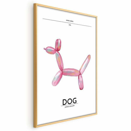 Poster - Holo-Dog - Colorful Retro Dog