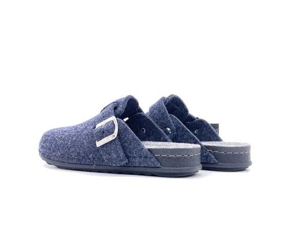 GRUNLAND Ciabatte Chiuse Donna Pila Blu Cenere