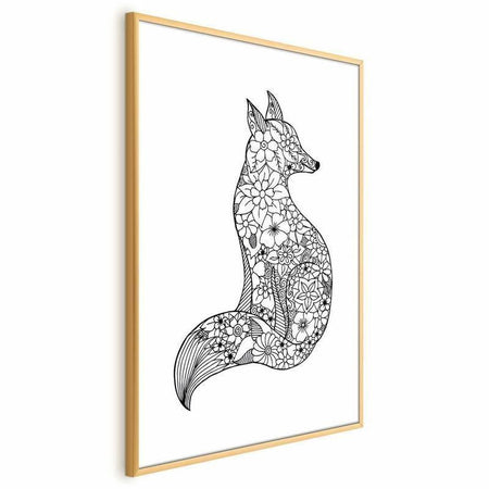 Poster - Fox in Flowers