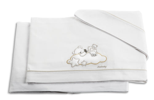Set Lenzuola Letto 3 Pz Italbaby Sogni D'Oro