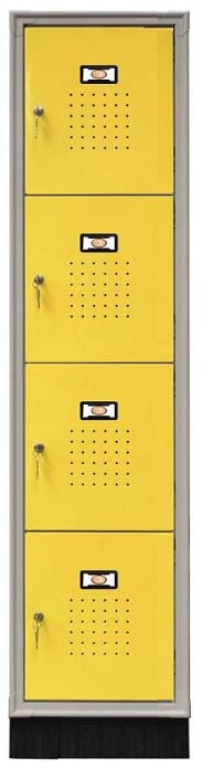 Armadio casellario verniciato a 4 vani metallici cm. 40x50x175h