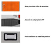 Armadio casellario con 12 vani cm. 120x50x175h