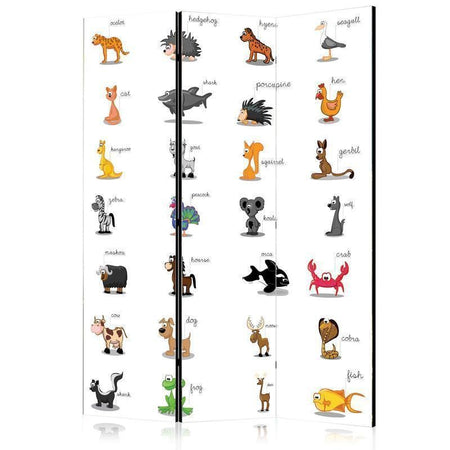 Paravento Learning by playing (animals) [divisori da interno]