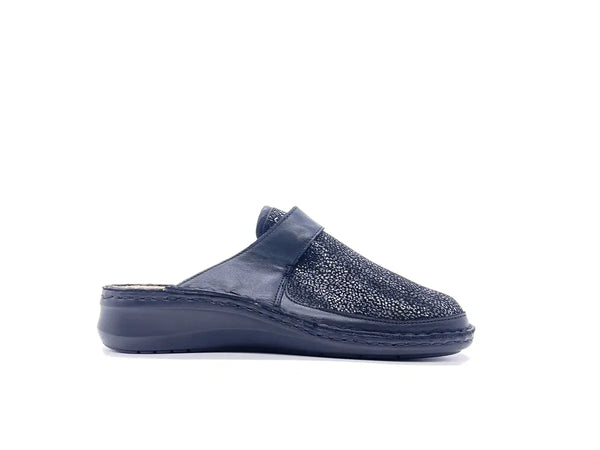 GRUNLAND Ciabatte Chiuse Estraibili Donna Dami Nero