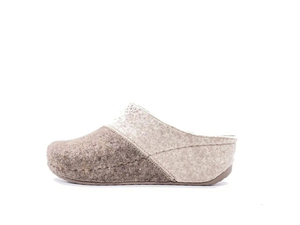 GRUNLAND Ciabatte Chiuse Donna Rapy Taupe Panna