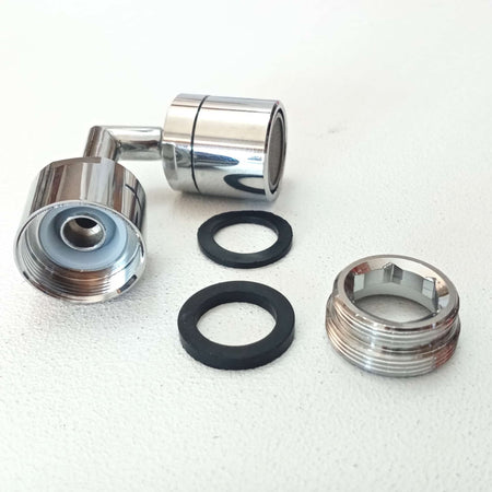 Rompigetto aeratore con doppio snodo per lavandino cucina lavabo bidet
