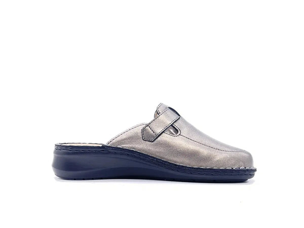 GRUNLAND Ciabatte Estraibili Donna Dami Peltro