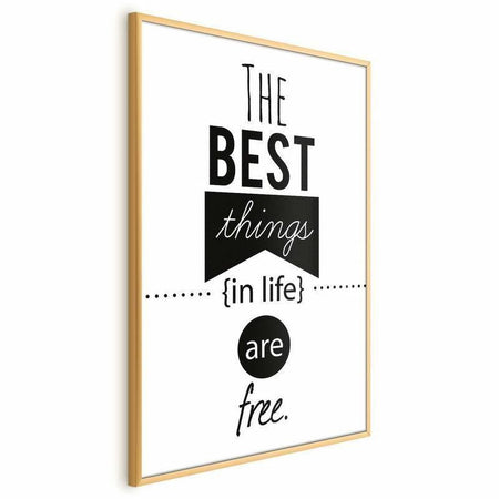 Poster - The Best Things in Life Are Free
