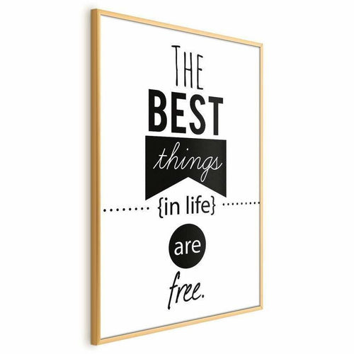 Poster - The Best Things in Life Are Free