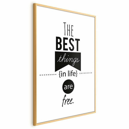 Poster - The Best Things in Life Are Free
